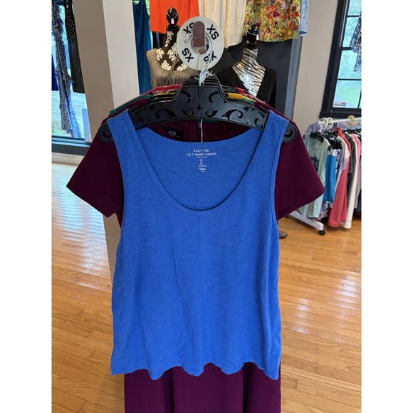 GAP Tops - Gap Blue Tank Easy Tee Size Large